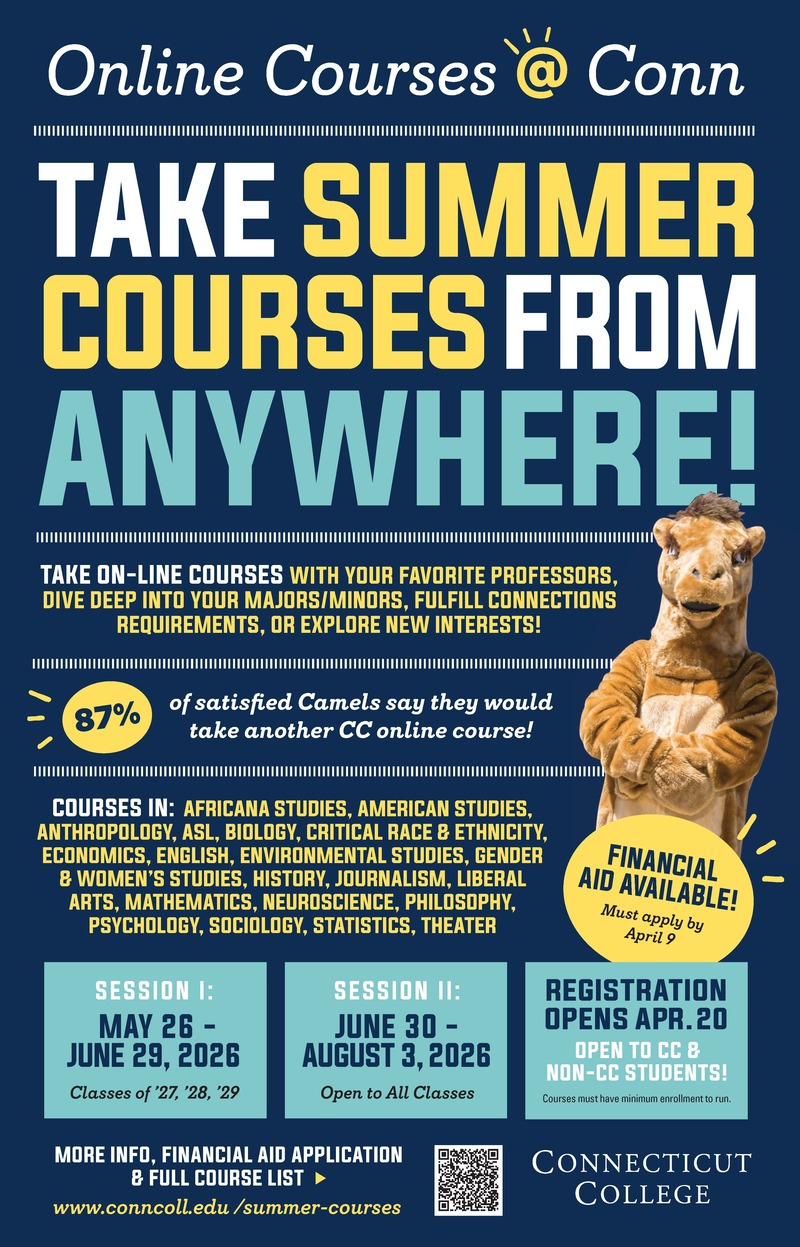 Summer Courses poster with all info on Summer Courses site.